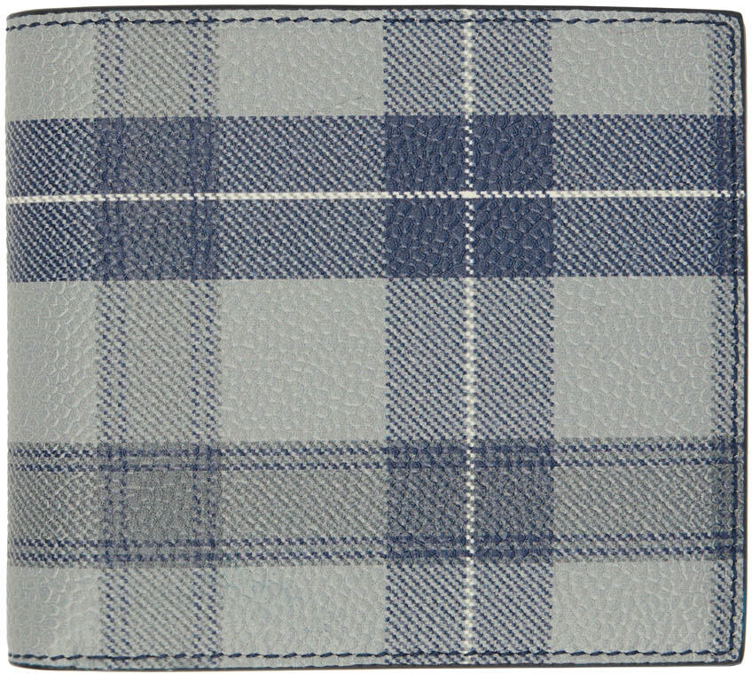 

Серый кошелек в шотландскую клетку Thom Browne
