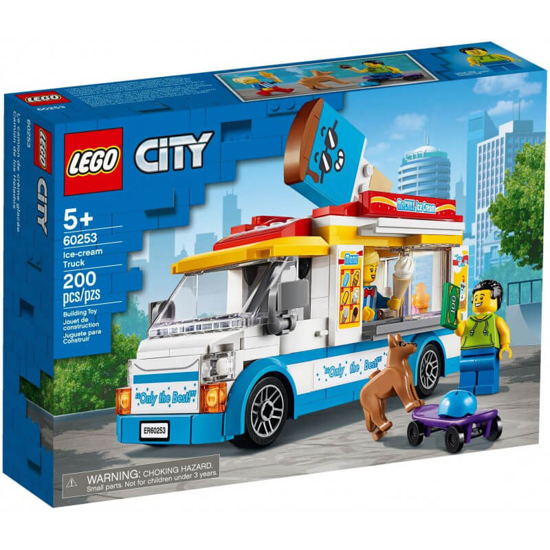 конструктор lego city 3180 заправочный грузовик 222 дет Конструктор LEGO City 60253 Грузовик с мороженым