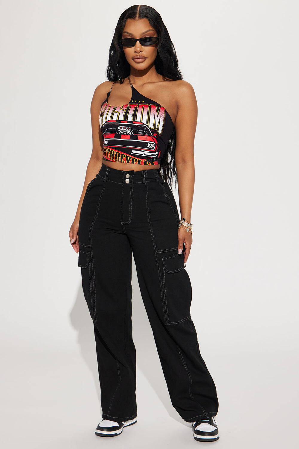 

Брюки карго Fashion Nova HF23E240, черный