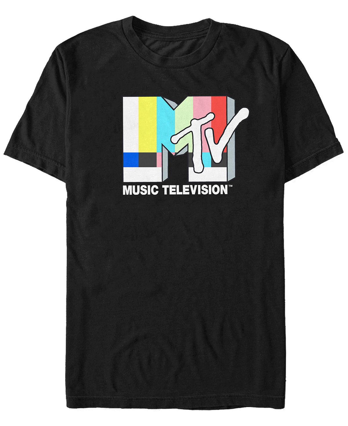 цена Мужская футболка с короткими рукавами и логотипом «телевизионные помехи» Fifth Sun, черный