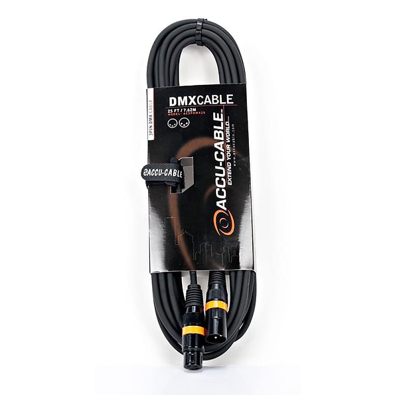 

ADJ 25-футовый DMX-кабель, 3-контактный American DJ 3PIN-25FT