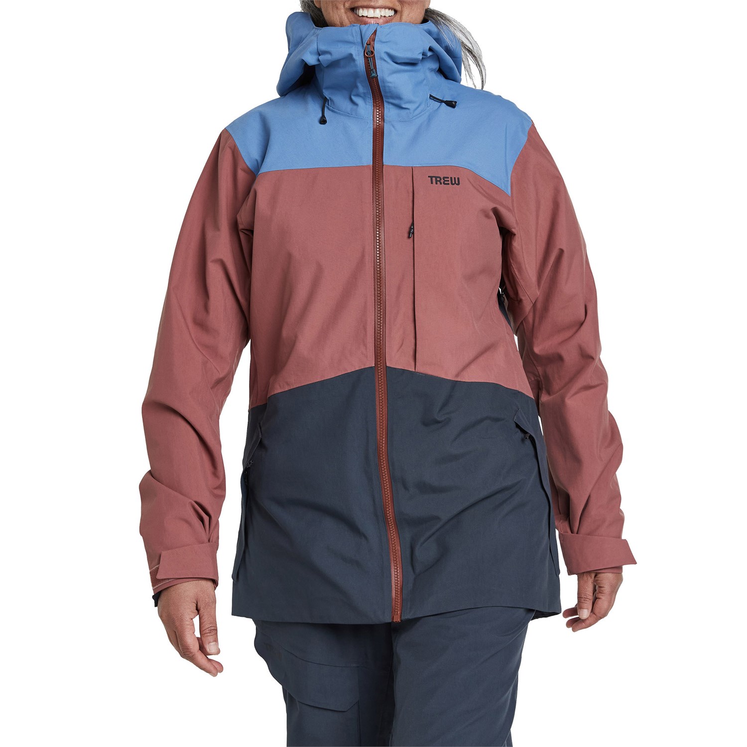 флисовая куртка glacier klim красный темно синий Куртка Trew Gear Astoria, синий / красный / темно-синий