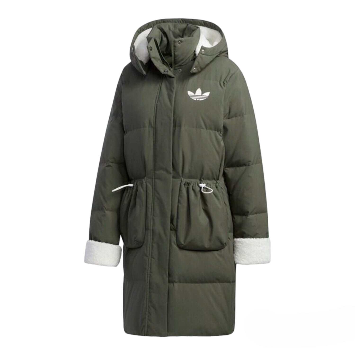 

Куртка Adidas Originals Long Sherpa, зеленый