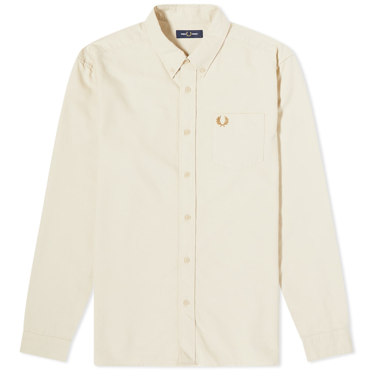 

Рубашка Fred Perry Oxford, кремовый