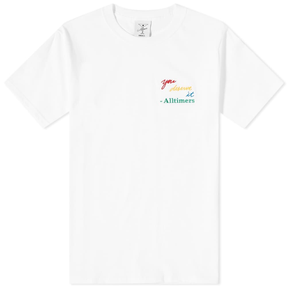 

Футболка Alltimers You Deserve It Embroidered Tee, Белый