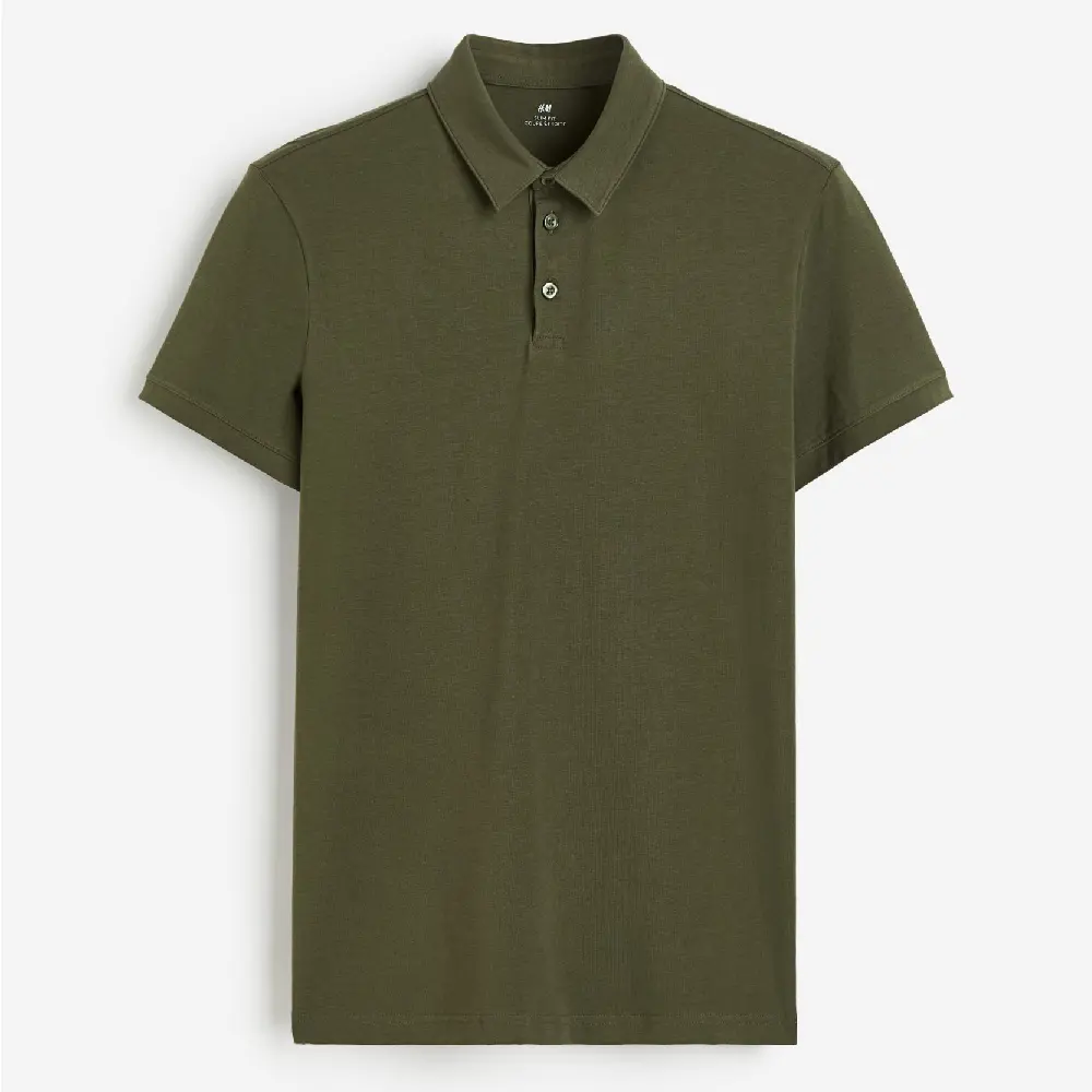 

Футболка поло H&M Slim Fit, хаки, Хаки;серый, Футболка поло H&M Slim Fit, хаки