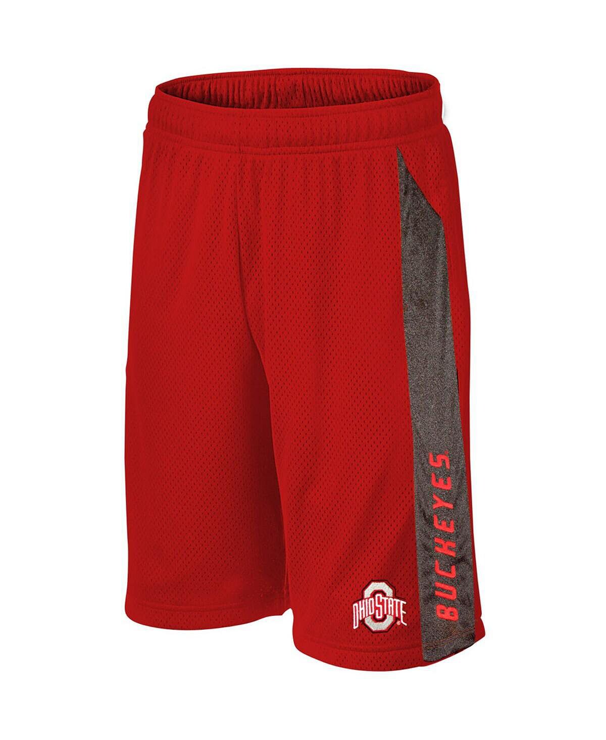 

Мужские сетчатые шорты scarlet ohio state buckeyes, большие и высокие, с текстурированными вставками Profile Varsity