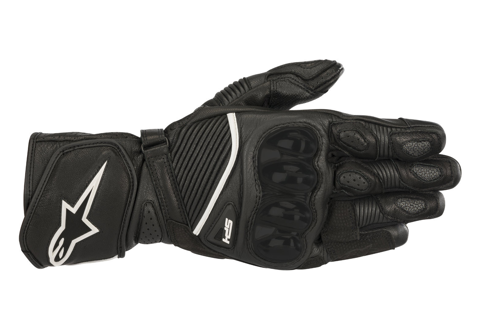 Мотоциклетные кожаные перчатки Alpinestars SP-1 v2, черный мотоциклетные перчатки sfk черные кожаные перчатки водонепроницаемые кожаные перчатки для велоспорта гоночные мотоциклетные перчатки