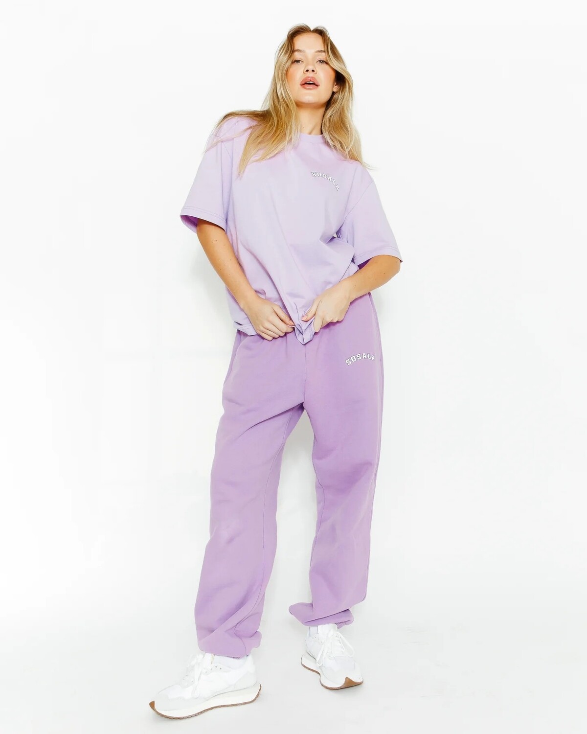 

Футболка Sosala Oversize, фиолетовый