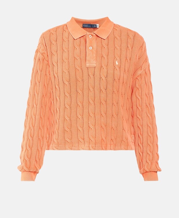 

Рубашка-поло с длинными рукавами Polo Ralph Lauren, лосось