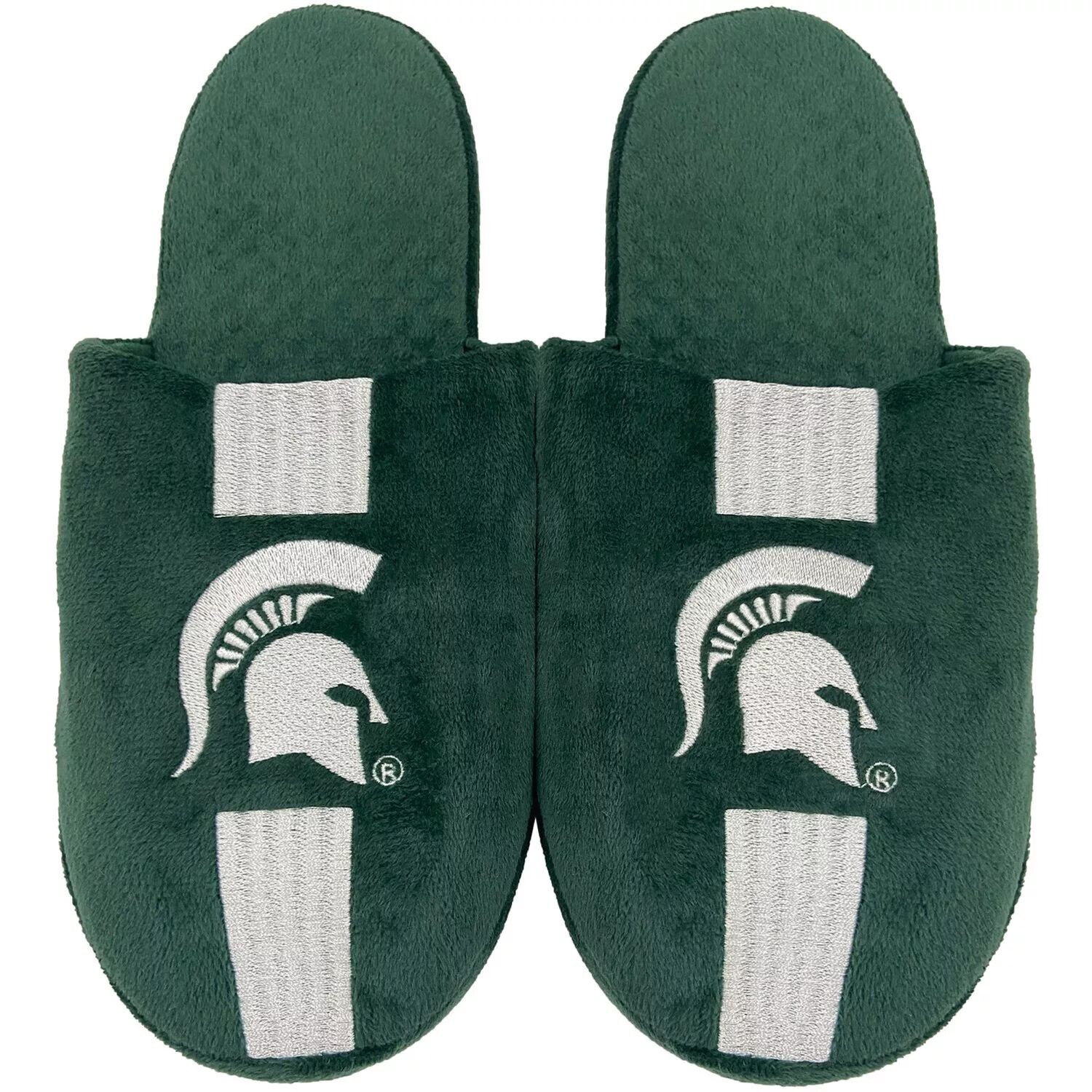 

Молодежные тапочки в полоску FOCO Michigan State Spartans Team Unbranded