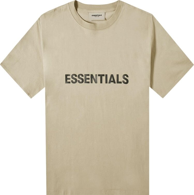 Футболка Fear of God Essentials T-Shirt 'Olive', загар - фото