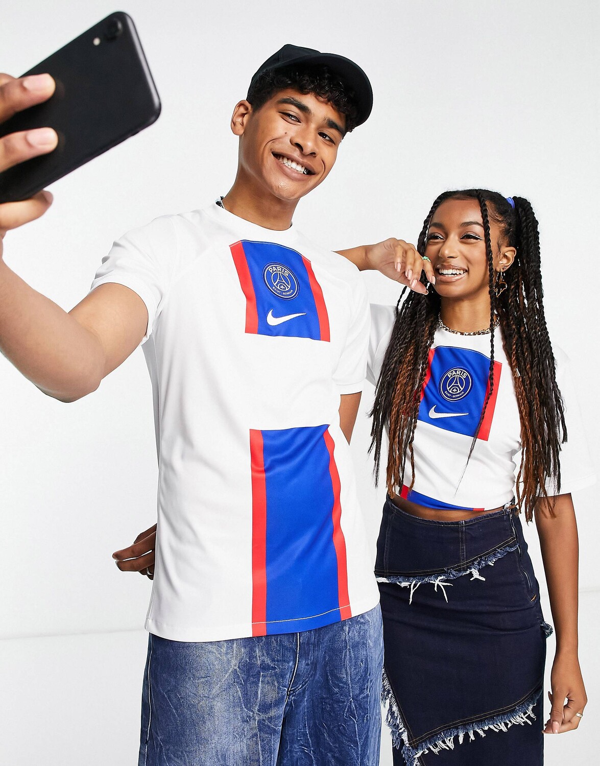 

Белая футболка унисекс из джерси третьего стадиона Nike Football Paris Saint-Germain