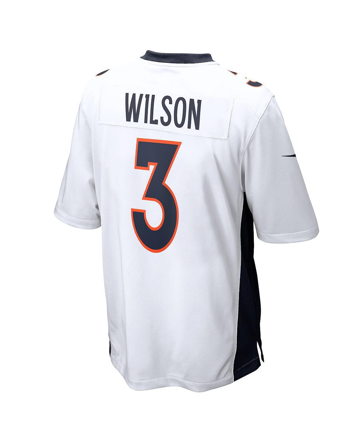 Мужская футболка russell wilson white denver broncos game jersey Nike, белый