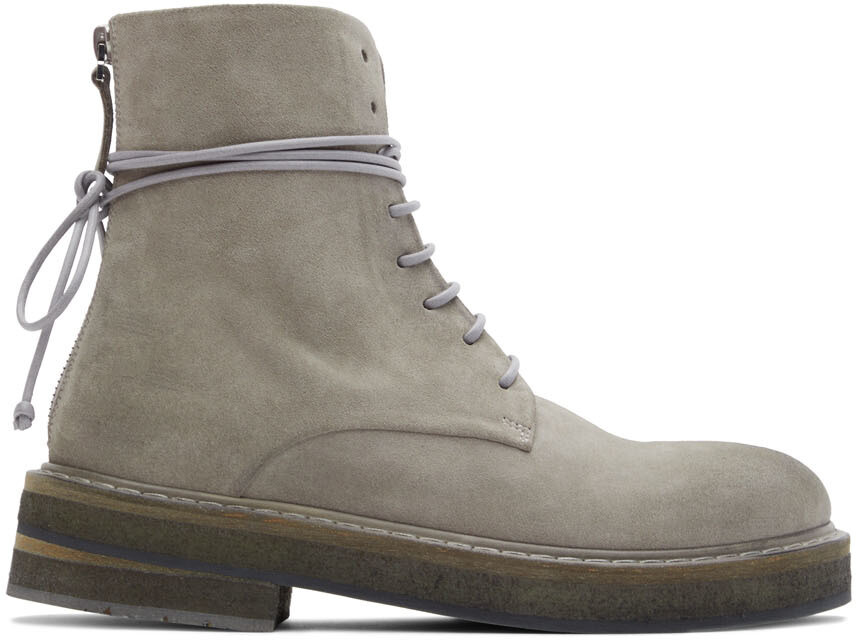 

Серые замшевые ботинки Parrucca Marsèll