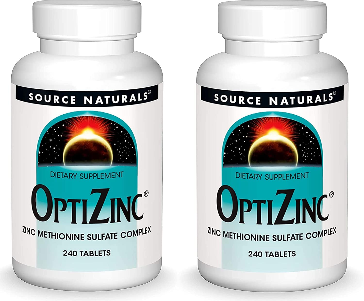 Пищевая добавка Source Naturals OptiZinc, 2 предмета, 240х2 таблеток