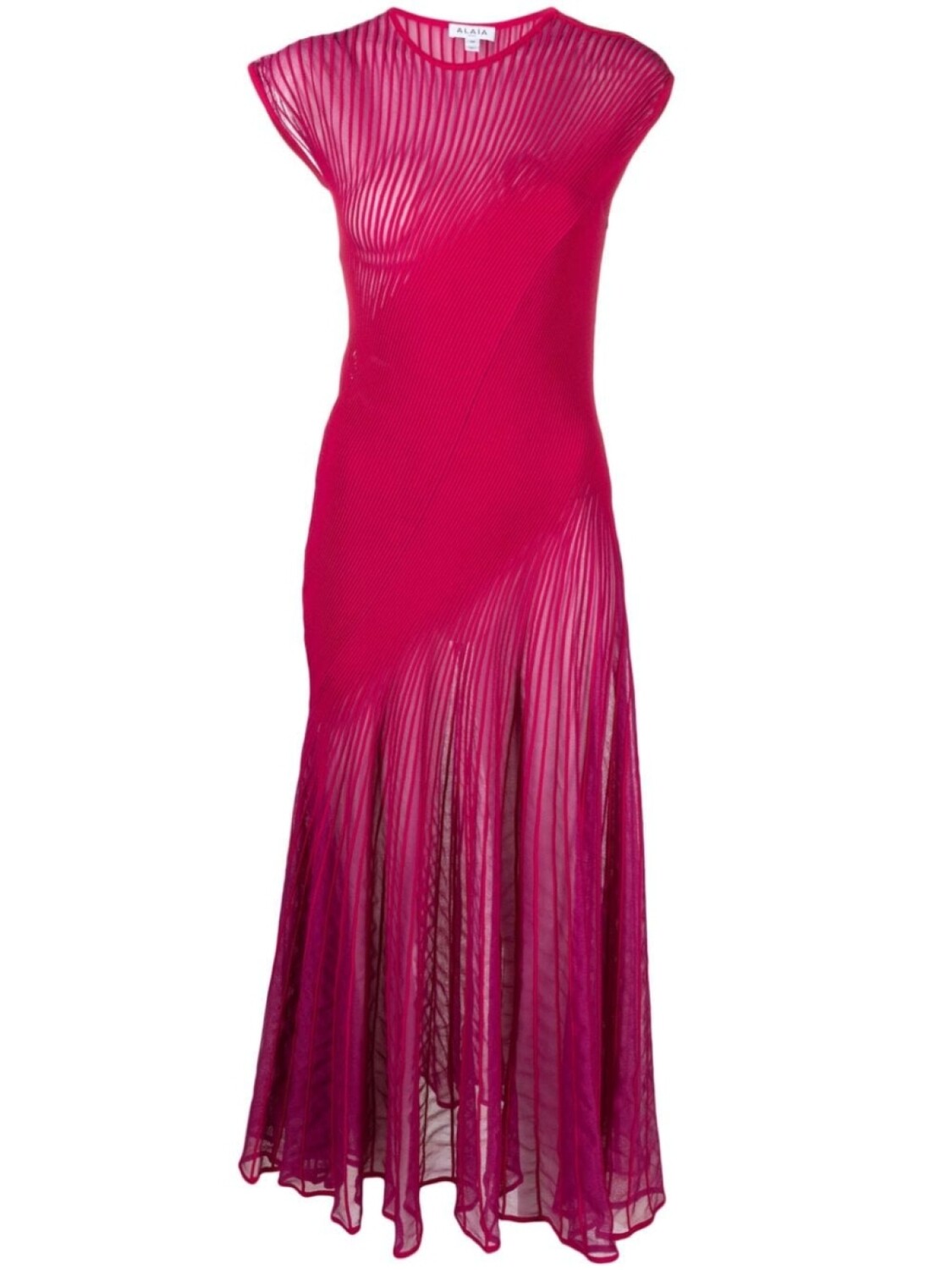 

Alaïa платье макси Twisted, розовый