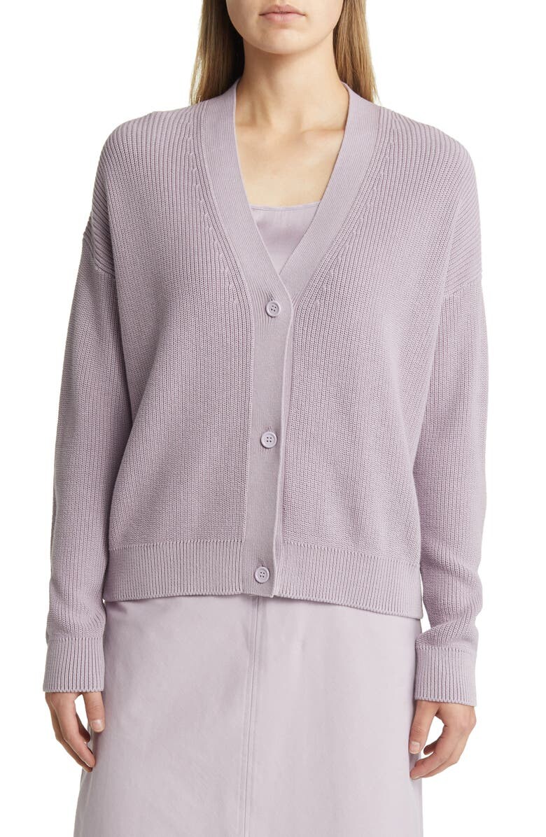 

Кардиган Arancio с V-образным вырезом MAX MARA LEISURE, сиреневый