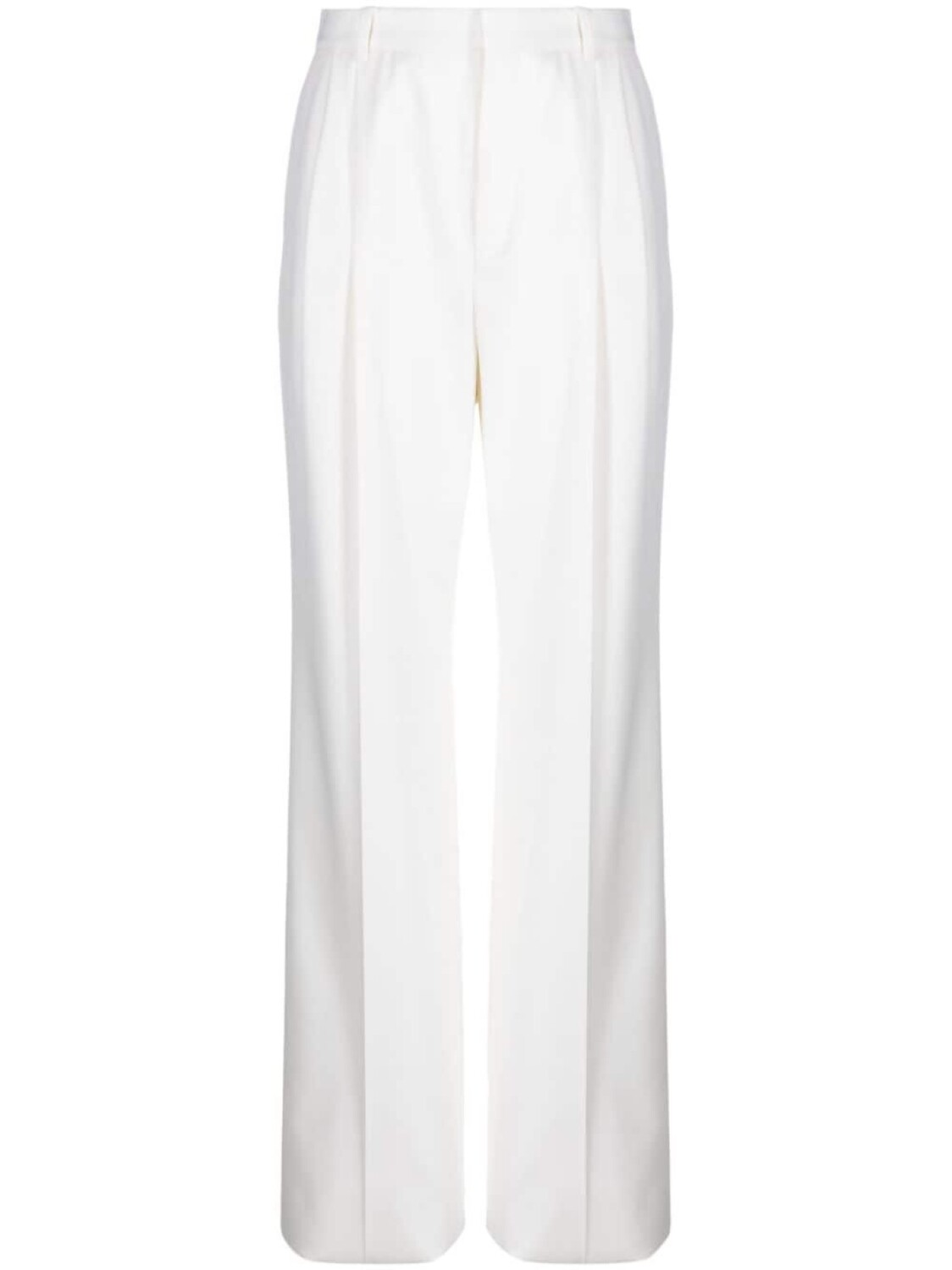 

Saint Laurent шелковые брюки широкого кроя, белый