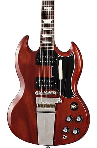 

Gibson SG Standard '61 Maestro Vibrola Faded Vintage Cherry с футляром Gibson SG '61 Maestro Vibrola Faded Cherry w/case