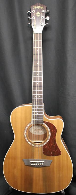 Акустическая гитара Washburn Heritage HF-11SCE Folk Acoustic-Electric Guitar Natural