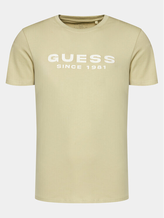 

Футболка узкого кроя Guess, бежевый