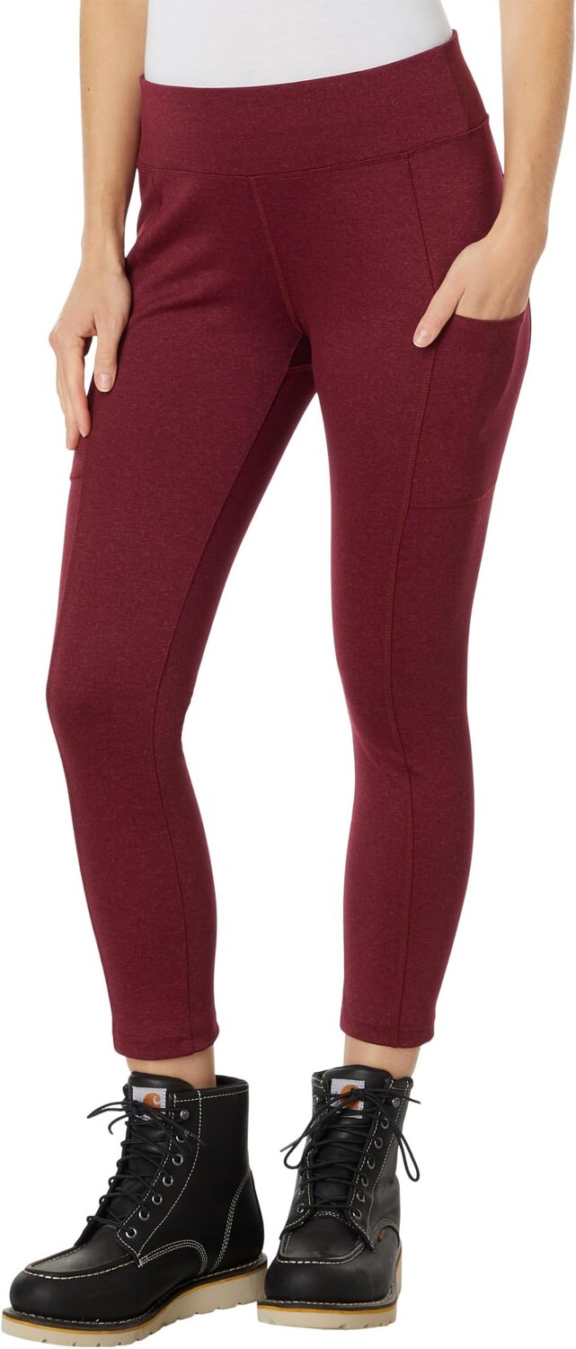 

Легкие укороченные леггинсы Force Fit Carhartt, цвет Bordeaux/Dry Rose