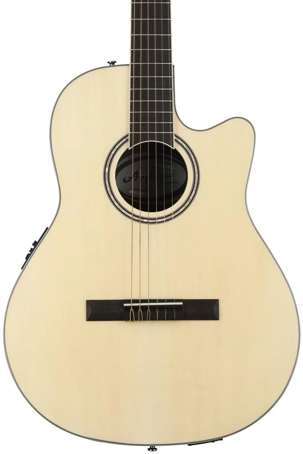

Классическая акусто-электрическая гитара Ovation Applause AB24CS-4S средней глубины - натуральный сатин