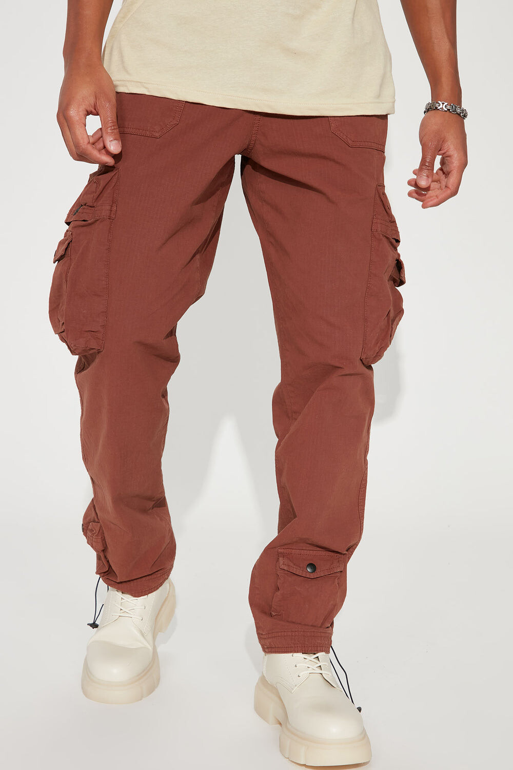 

Брюки карго Fashion Nova ZDF01T310028, коричневый