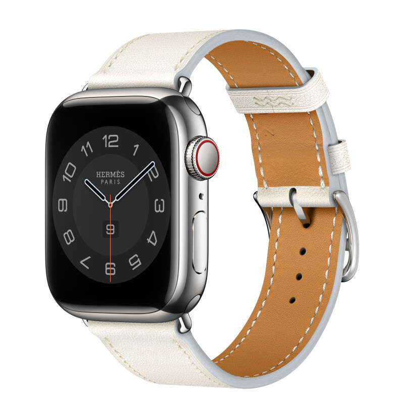 

Умные часы Apple Watch Series 8 Hermes (GPS + Cellular), 41мм, Silver/Blanc