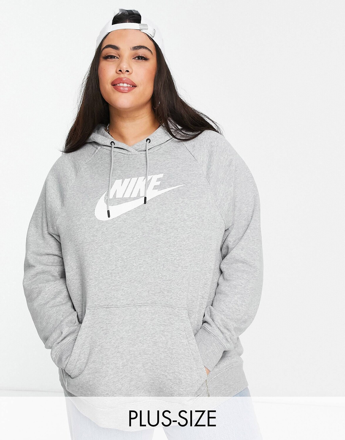 

Худи серого цвета из флиса Nike Essential Plus