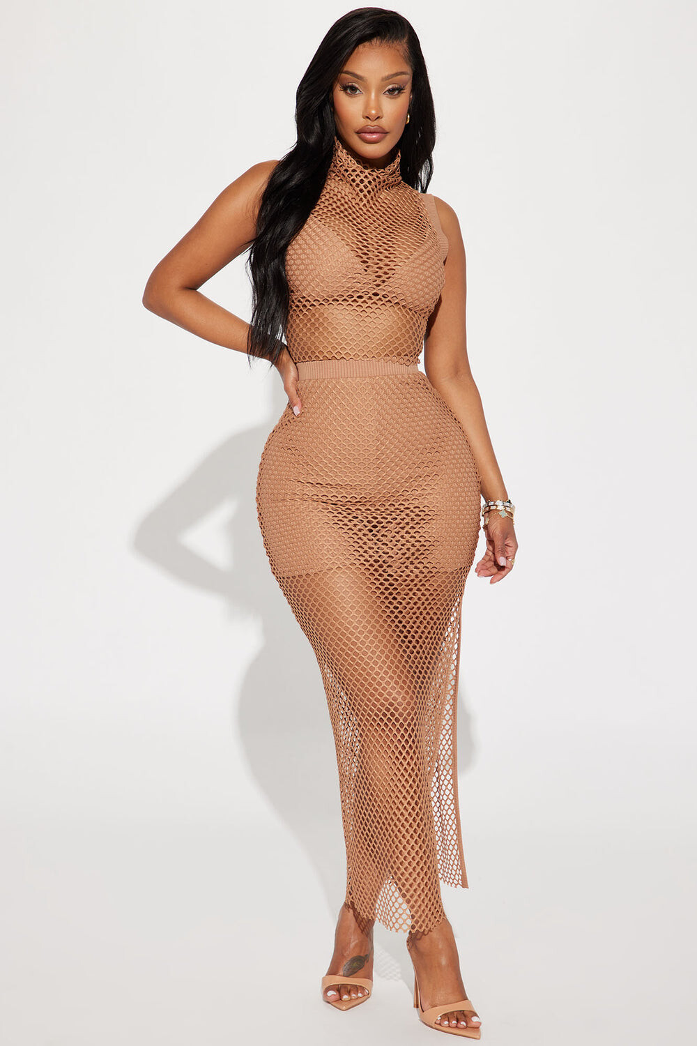 

Юбка Fashion Nova 81284SK, кэмел