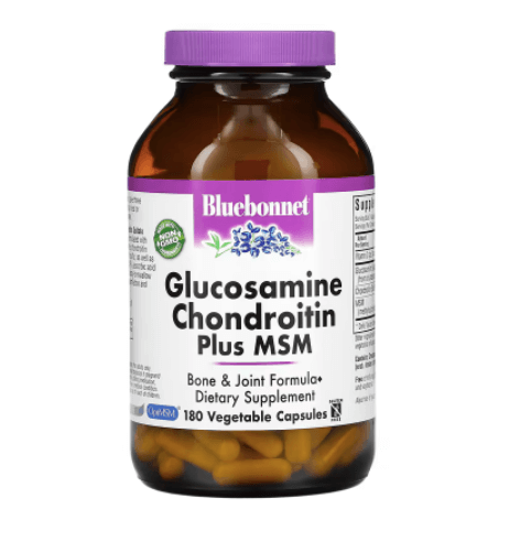 Глюкозамин хондроитин и МСМ 180 капсул Bluebonnet Nutrition mrm nutrition хондроитин и глюкозамин 180 капсул