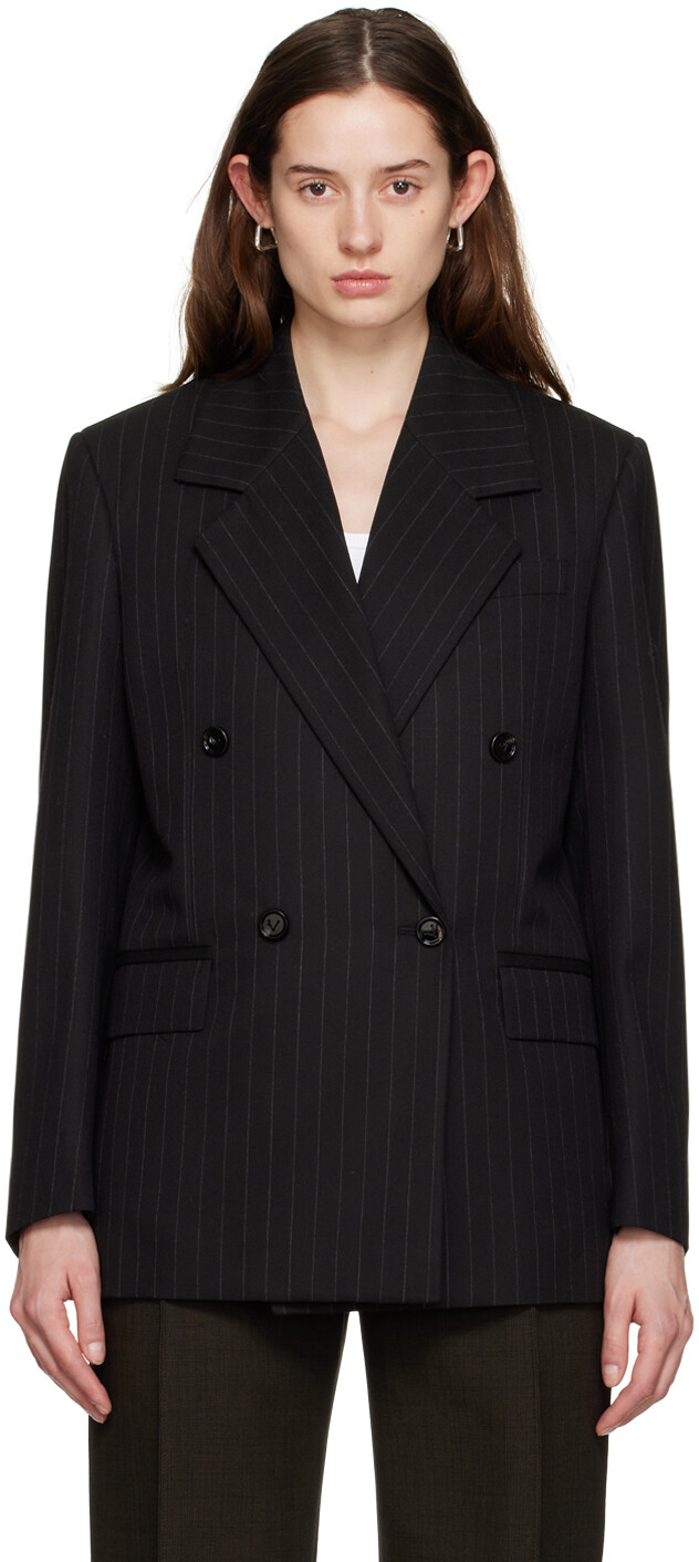 

Черный классический пиджак Bottega Veneta
