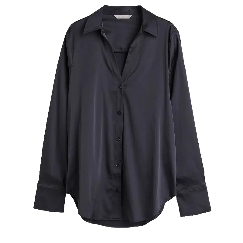 

Блузка H&M V-neck, темно-синий