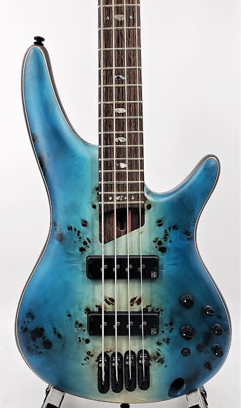 

Ibanez Premium SR1600BCHF 4-струнная электрическая бас-гитара Caribbean Shoreline Flat Ser# I 210619834 SR1600BCHF-9834