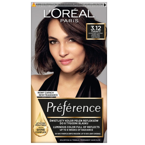 L'Oreal Paris Краска для волос Preference 3.12 Торонто