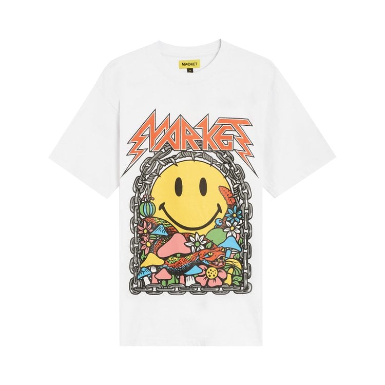 Футболка Market Smiley Iron T-Shirt 'White', белый - фото