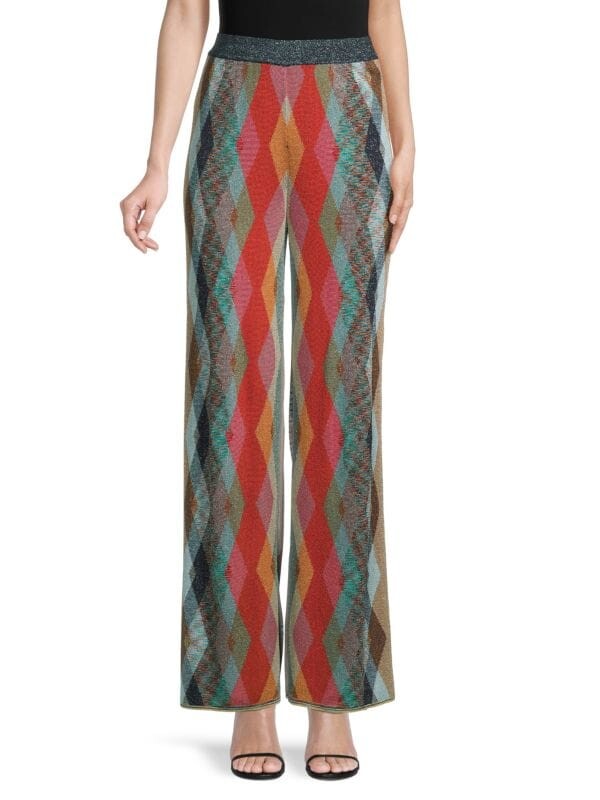

Брюки Missoni без застежек с принтом в виде ромбов, мультиколор