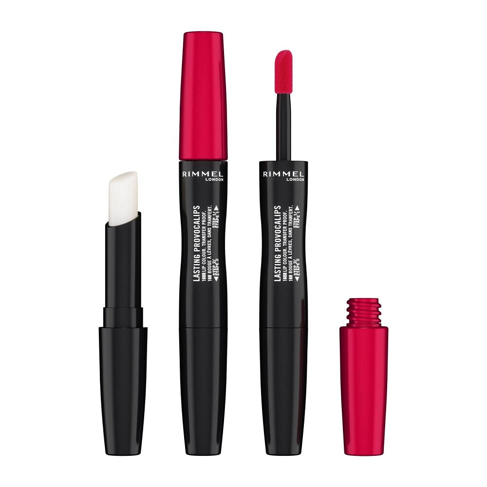 

Rimmel Стойкая губная помада Lasting Provocalips 2in1 500 Kiss The Town Red 6мл