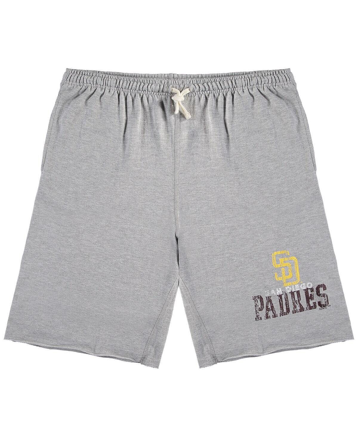 

Мужские серые меланжевые шорты san diego padres для больших и высоких французских терри Profile, мульти