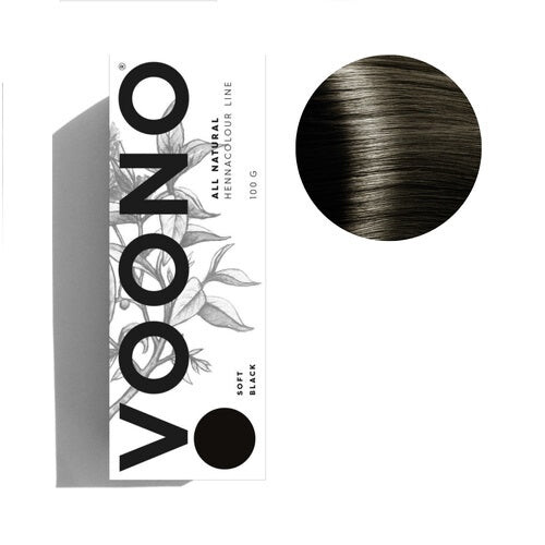

VOONO Хна для волос All Natural Henna Color Line Soft Black 100г