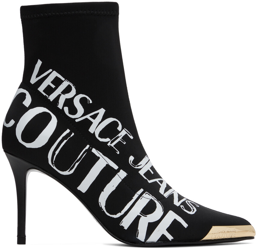

Черные сапоги Скарлетт Versace Jeans Couture, Черный