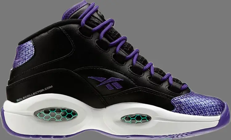 

Кроссовки question mid junior Reebok, черный