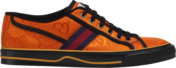 Кроссовки Gucci Tennis 1977 Off the Grid Low Orange, оранжевый - фото