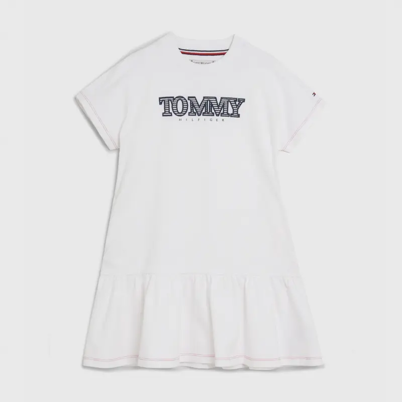 

Платье-футболка Tommy Hilfiger Kids' Logo, белый