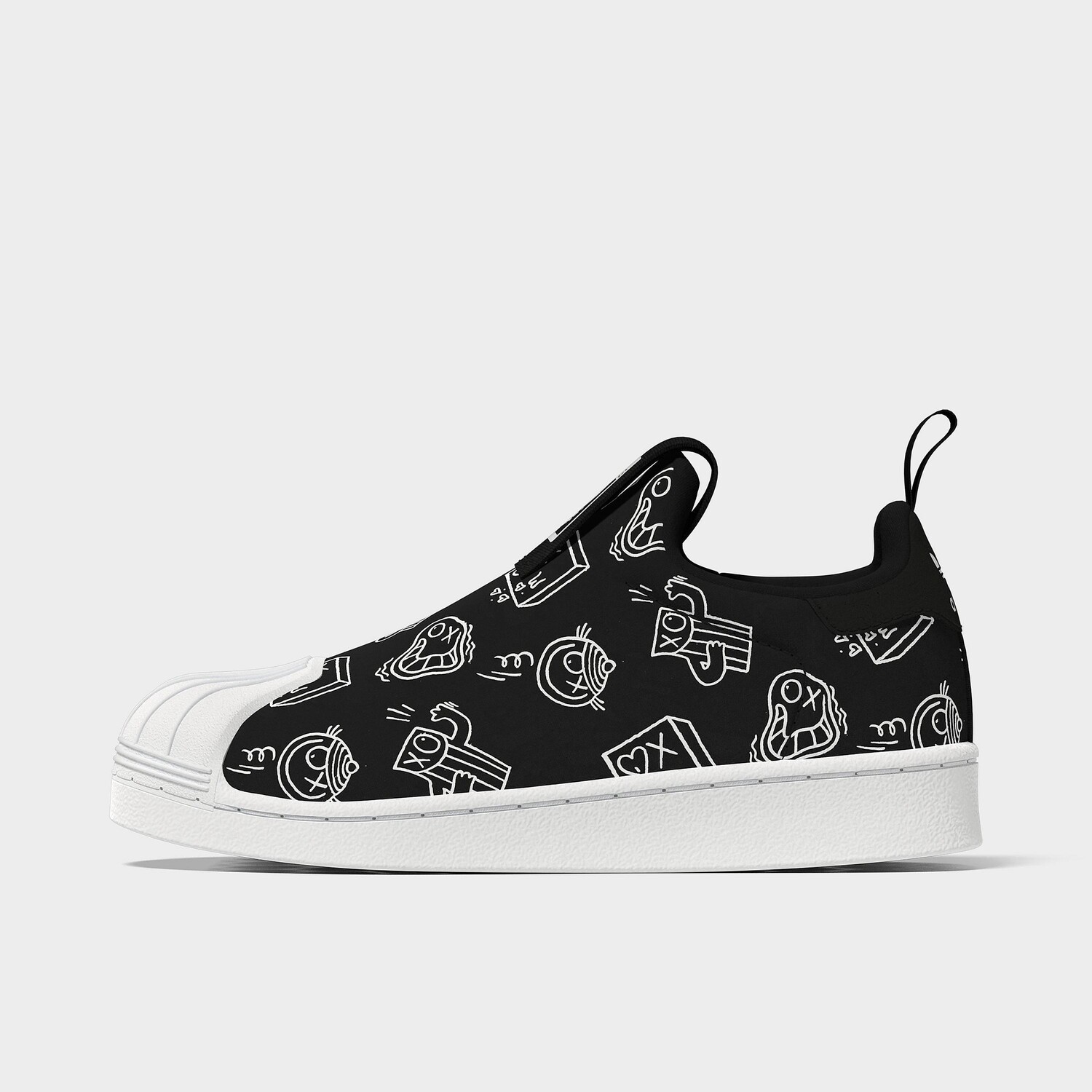 

Повседневная обувь без шнурков Adidas Originals x Andre Saraiva Superstar 360 для маленьких детей, черный