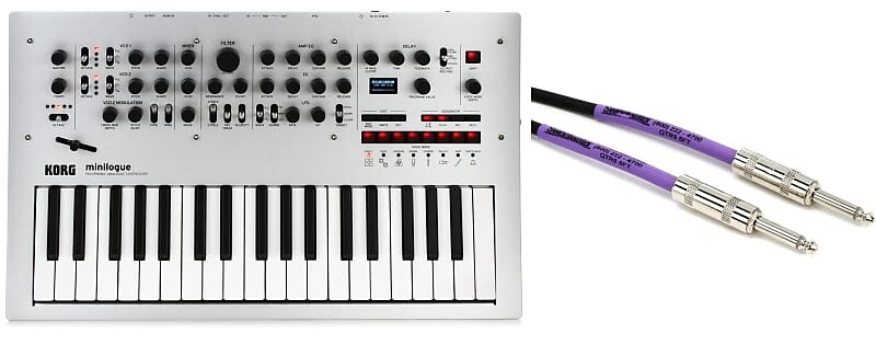 

Korg minilogue 4-голосный аналоговый синтезатор в комплекте с Pro Co EG-5 Excellines Straight to Straight Instrument Cable - 5 футов Korg + Pro Co MINILOGUE=1 EGSS-5=1