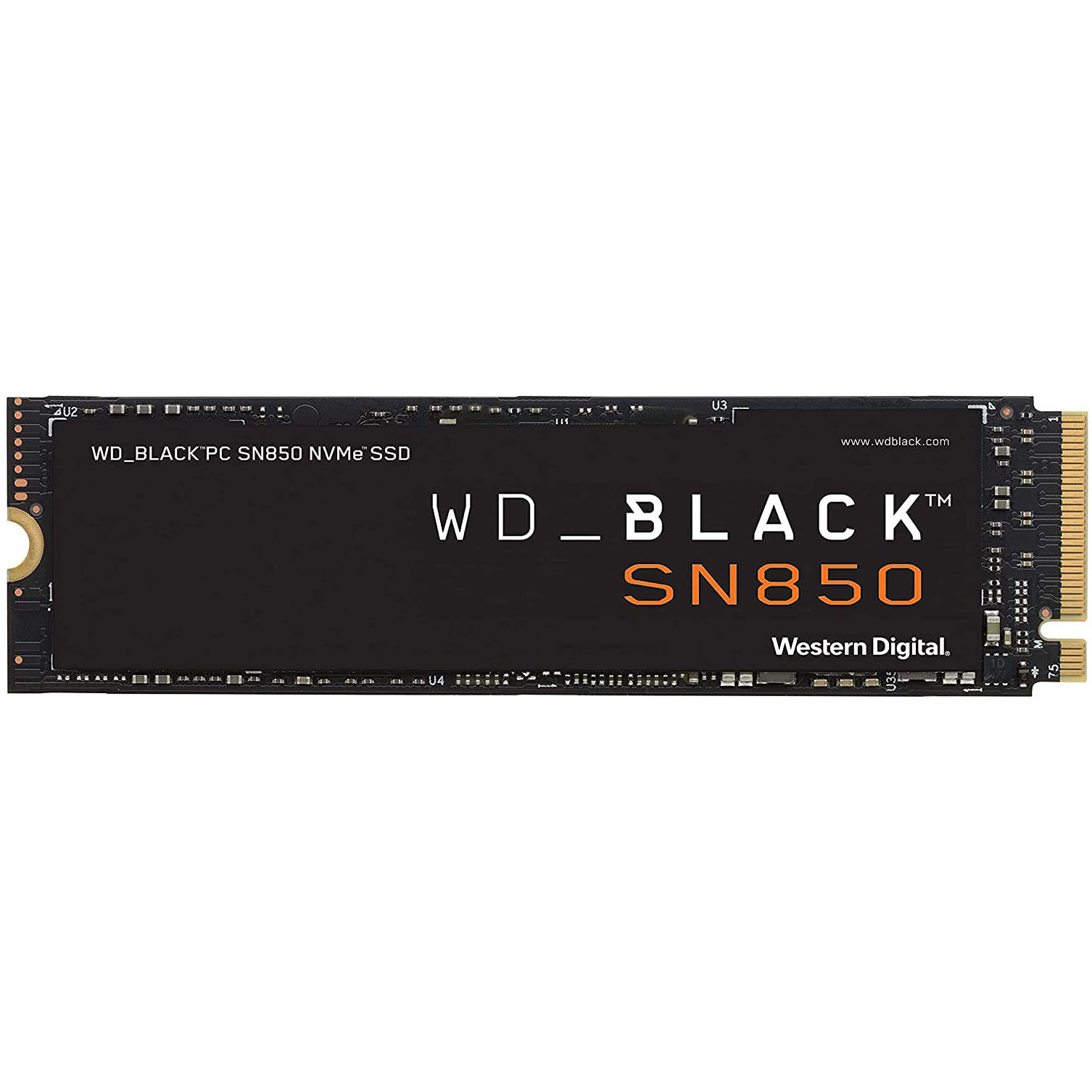 твердотельный накопитель western digital wd black sn850 nvme 500 гб m 2 sn850 wds500g1x0e 00afy0 SSD M.2 накопитель WD Black SN850, 1000 ГБ [WDS100T1X0E]