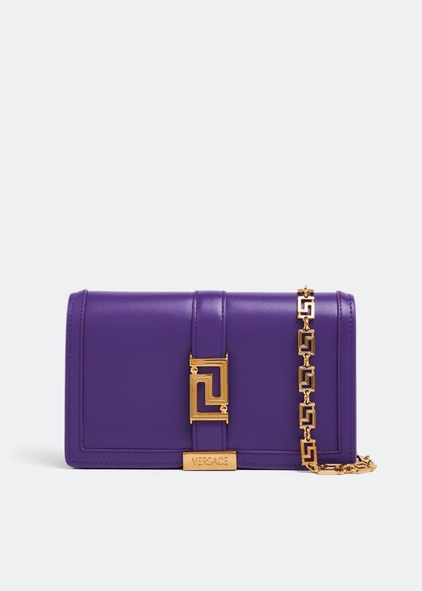 

Клатч VERSACE Greca Goddess clutch, фиолетовый